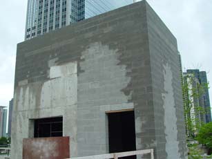 Construction on the Exelon Pavilion