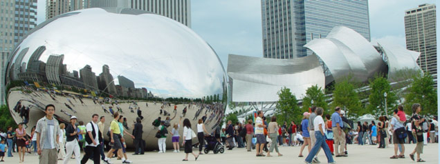 Cloud Gate and Pritzker Pavilion Opening Day