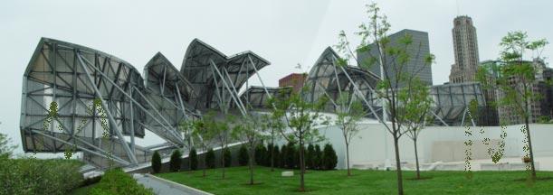 Panoramic View of Pritzker Pavilion from Behind